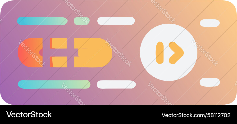 Coding Device with Arrow Vector Image