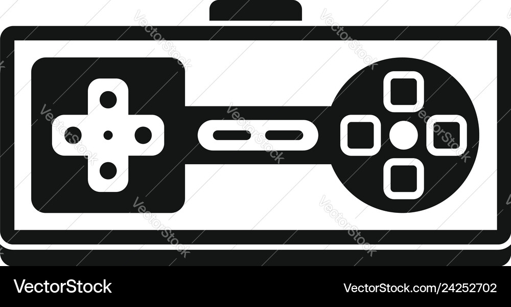 Game joystick icon simple style vector image