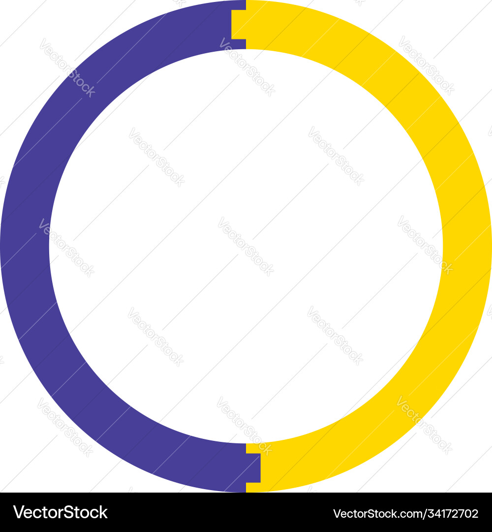 Segmented circles from 2 to 20 parts circular Segmented circles from 2 to 20 parts circular vector image