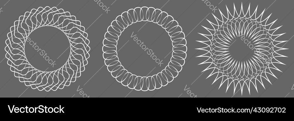 Thin line round circular mandala motif pattern Thin line round circular mandala motif pattern Vector Image