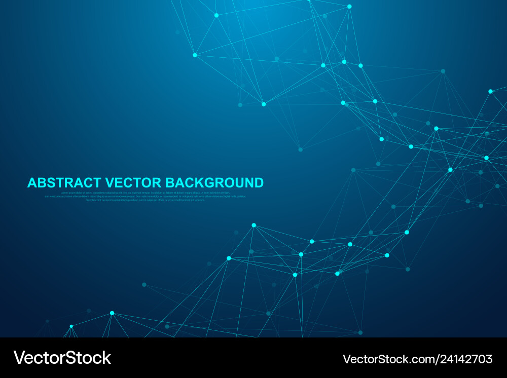 Abstract Connected Network Background vector image
