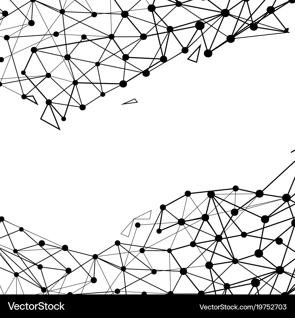Abstract low poly background with copy space vector image