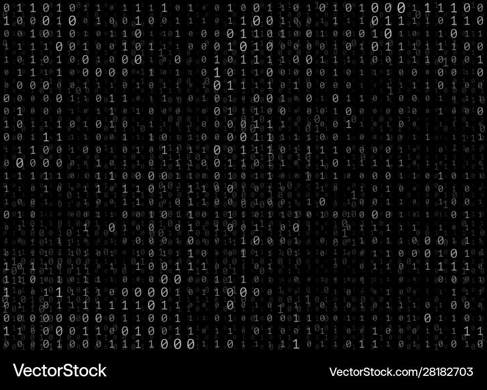 Binärcode abstrakter Hintergrund vektorbild