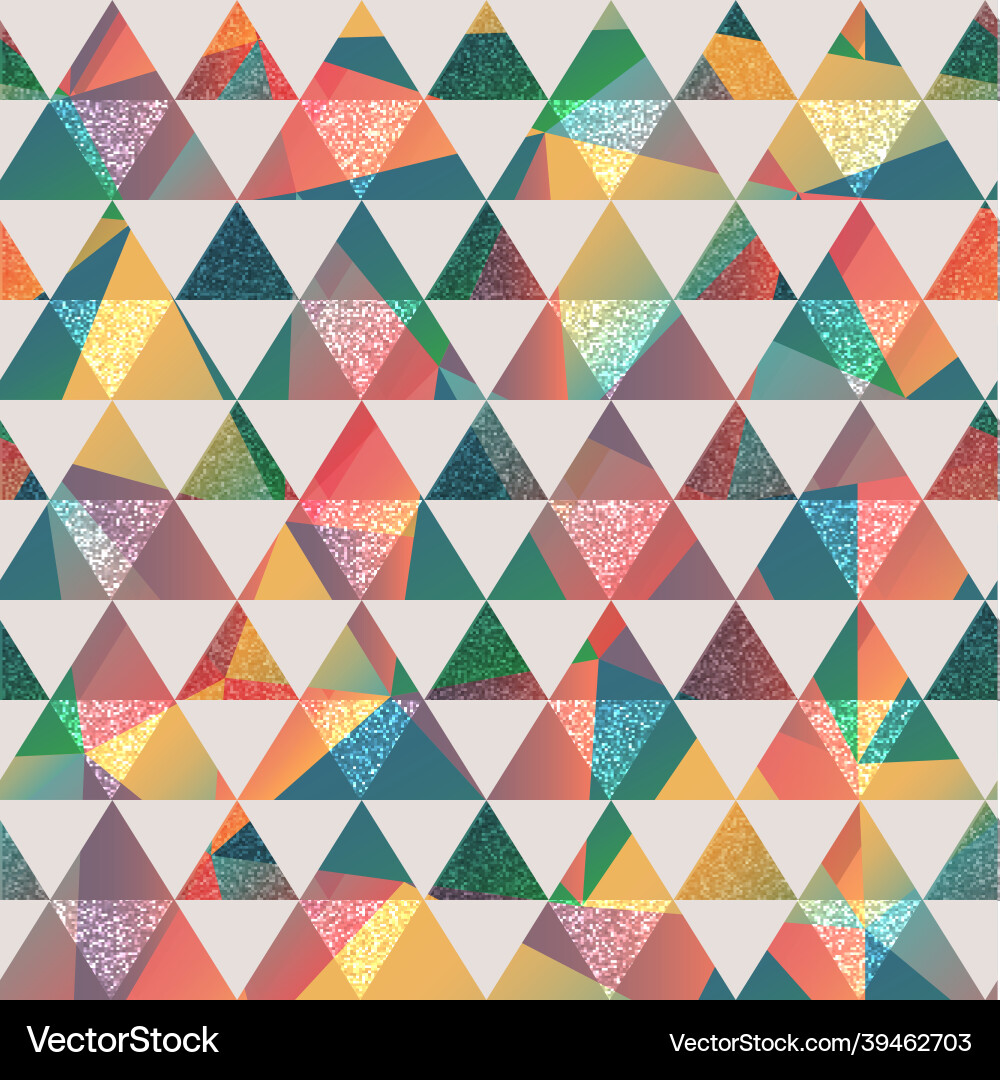 Colored triangle seamless pattern Colored triangle seamless pattern vector image