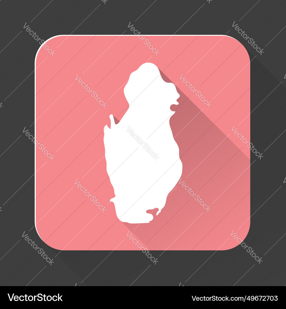 Highly detailed qatar map with borders isolated Highly detailed qatar map with borders isolated vector image
