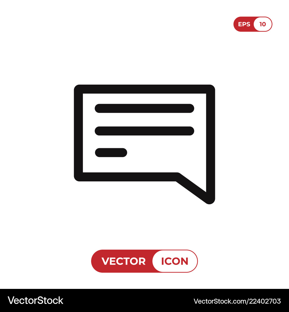 Message icon Message icon vector image