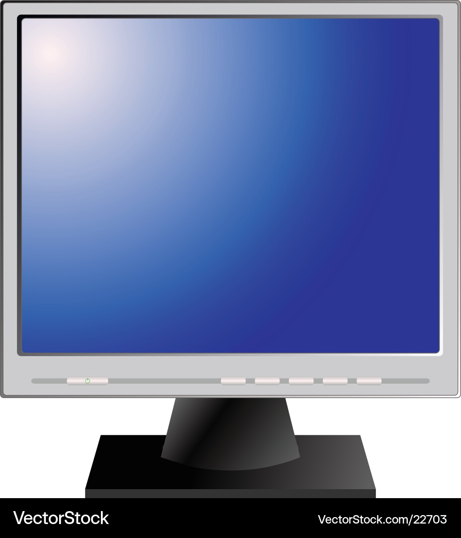 Monitor Vector Image