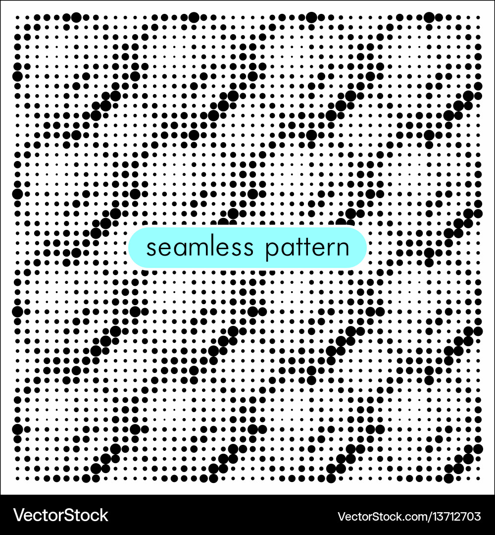 Seamless patterns with halftone dots 12 Vector Image