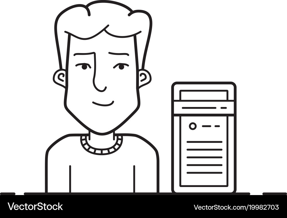 Server hosting support vector image