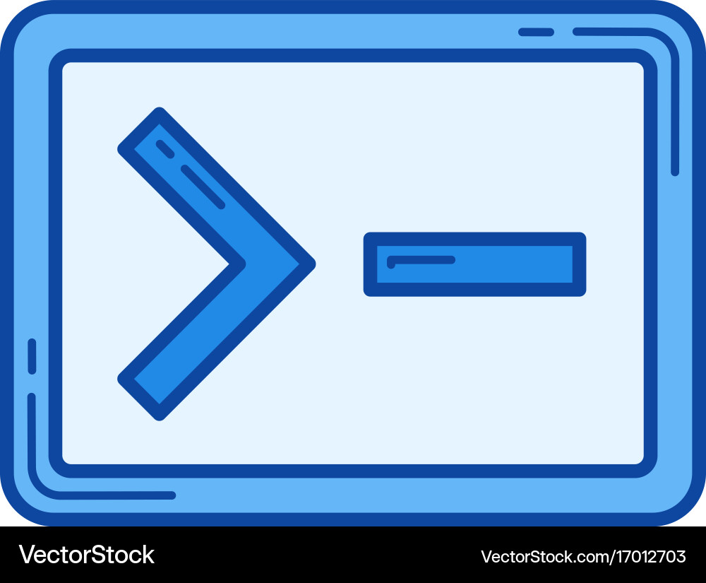 Web development line icon vector image