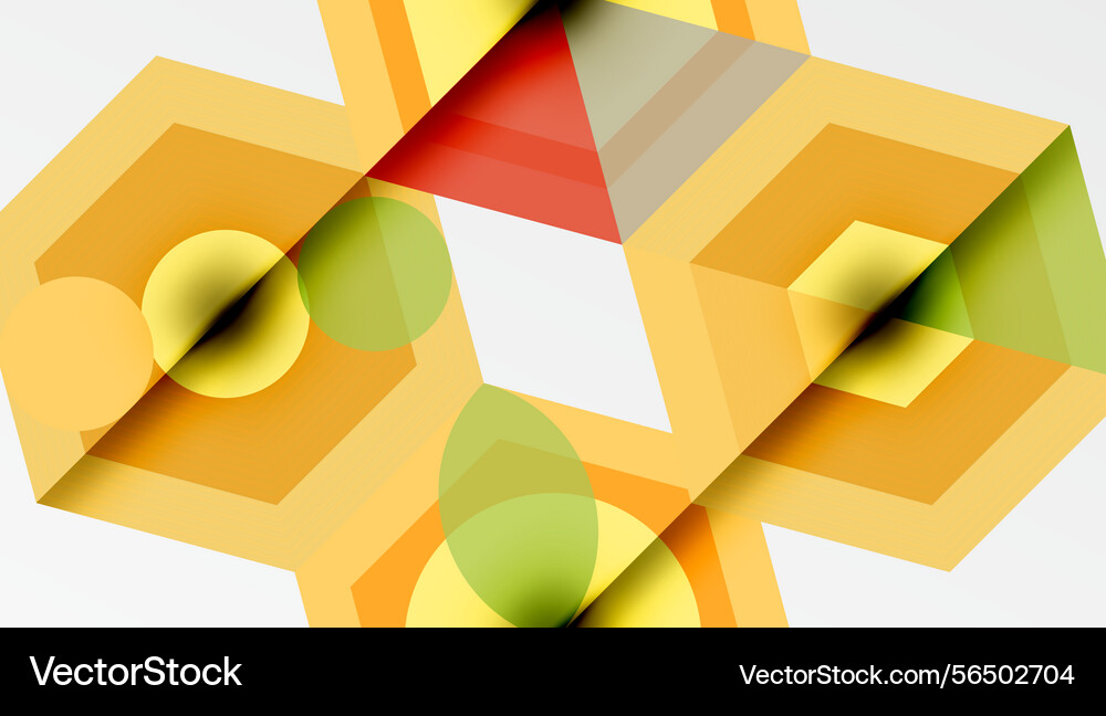 Abstract geometric shapes overlap creating Abstract geometric shapes overlap creating Vector Image