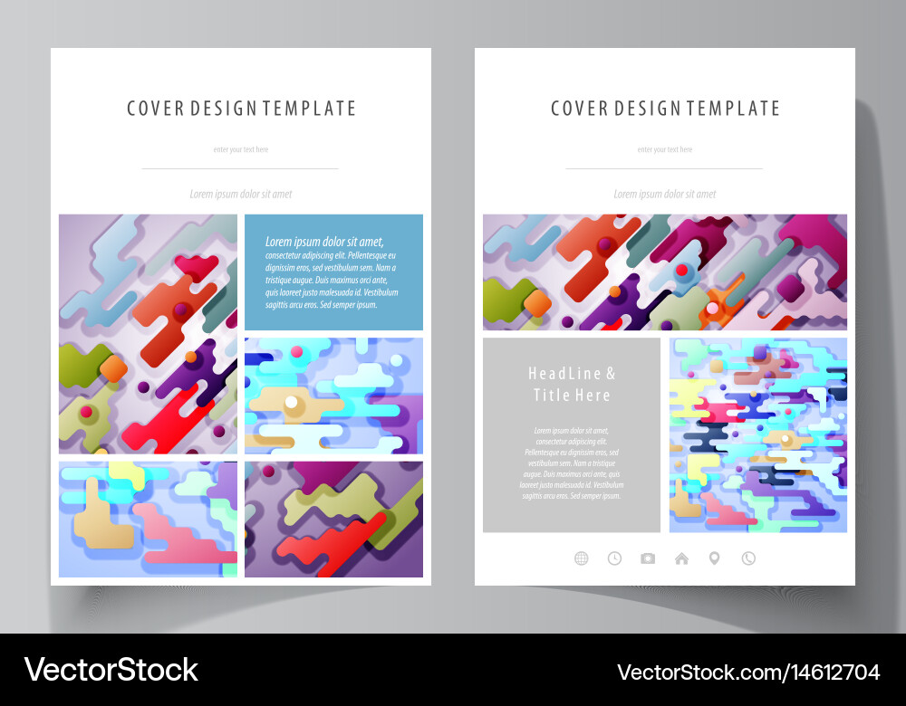 Business templates for brochure flyer report Vector Image