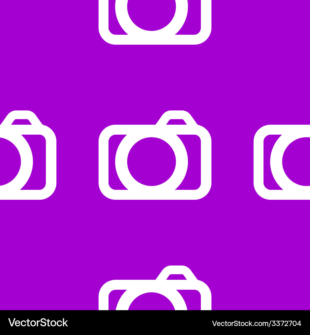 Camera web icon flat design seamless pattern vector image
