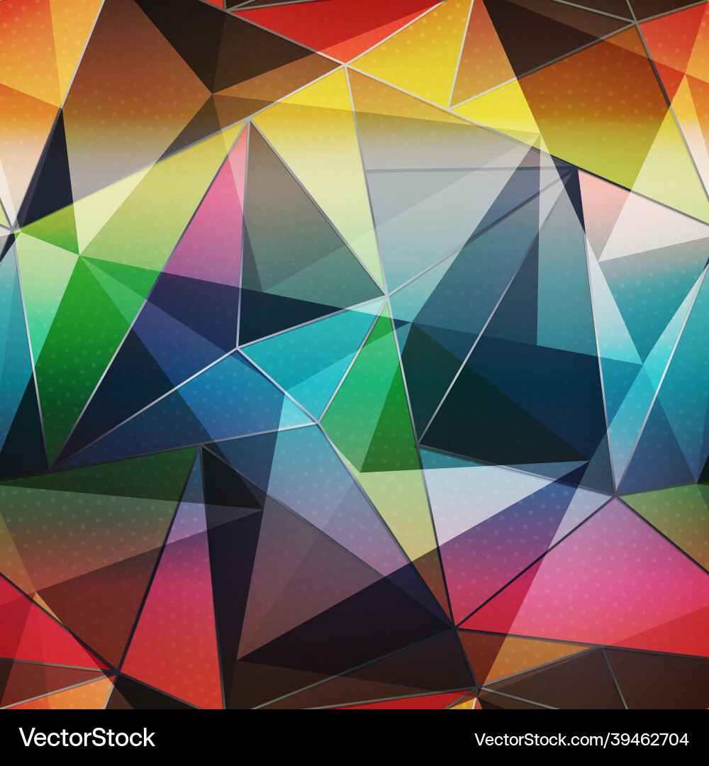 Colored triangles pattern Colored triangles pattern vector image