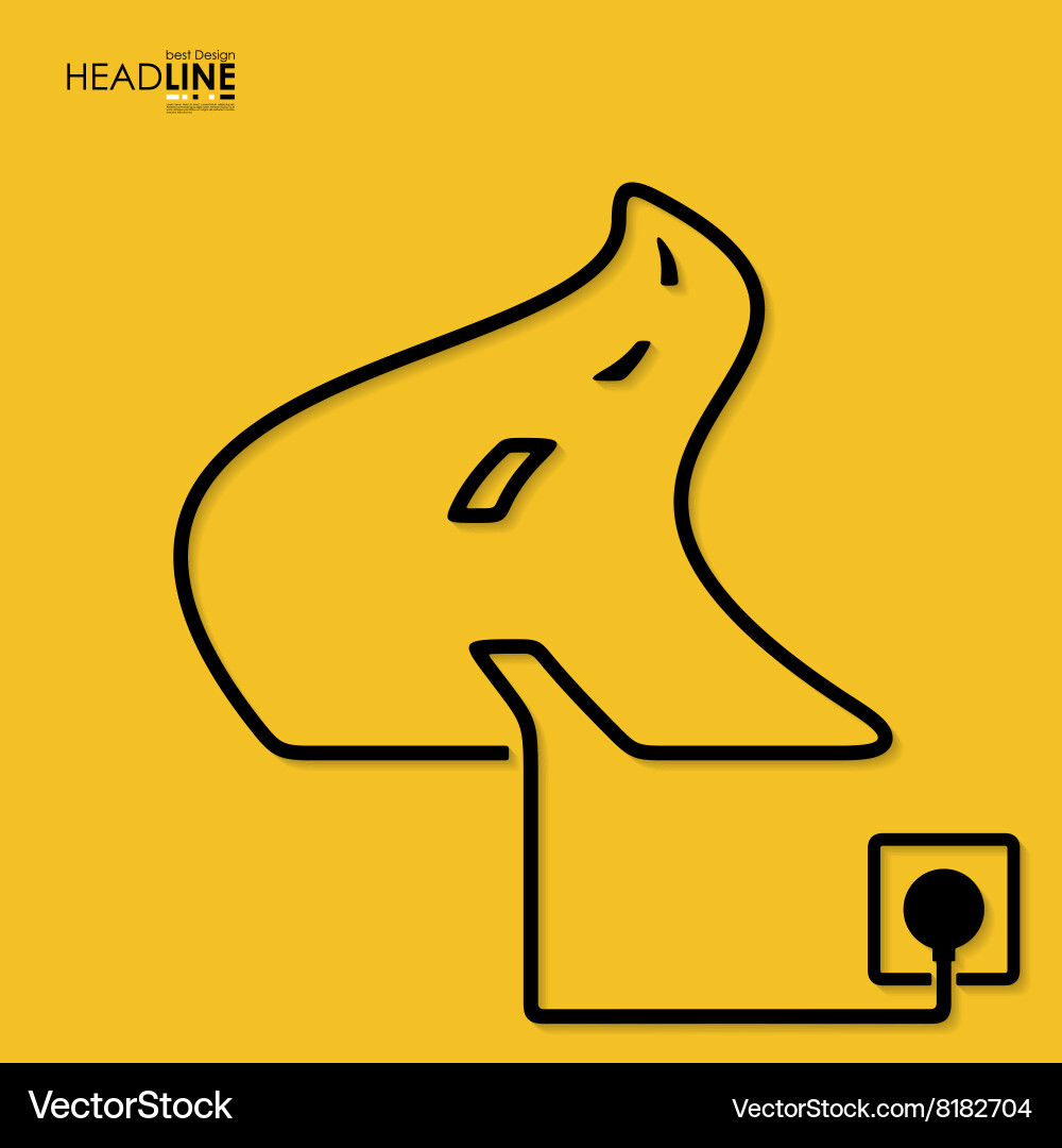 Connection flat design navigation vector image