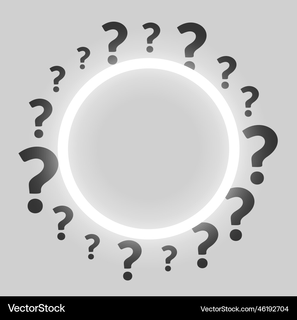 Find your way a question mark background for tips Vector Image