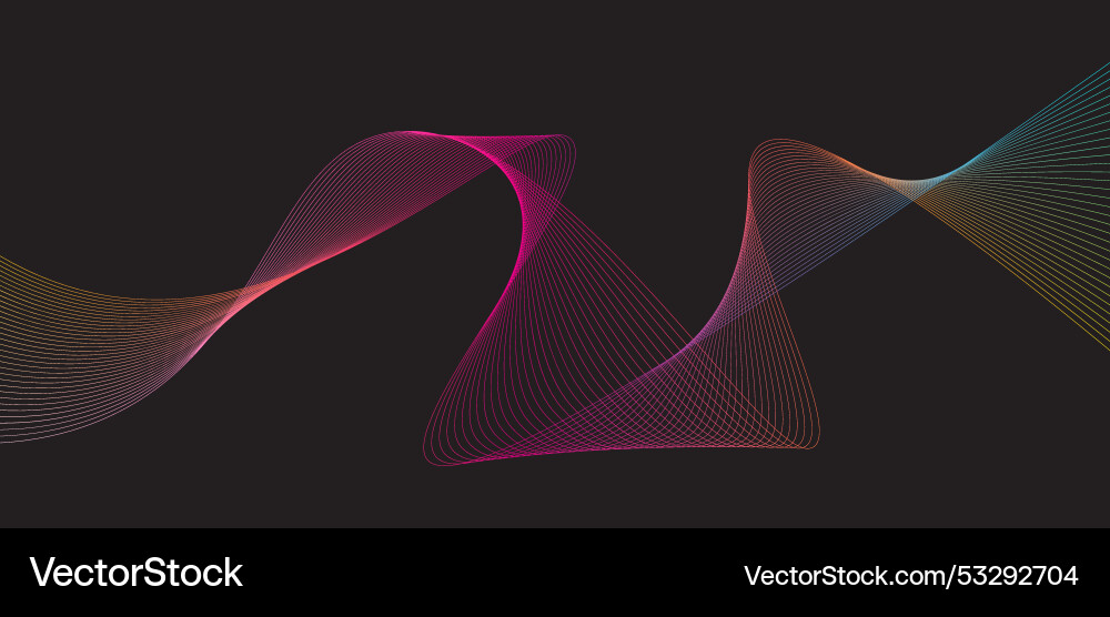 Futuristic dots pattern on dark background Vector Image