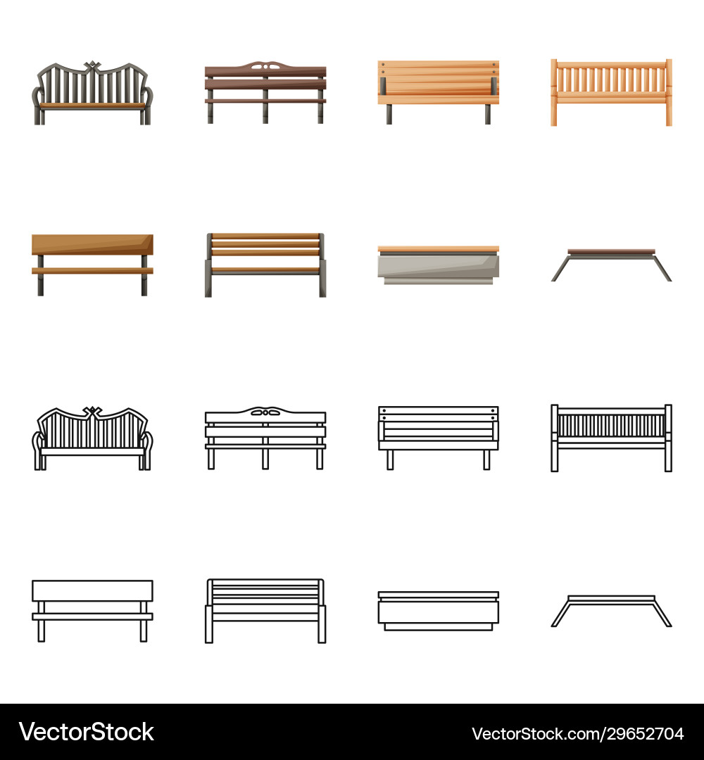 Isolated object seat and architecture sign Isolated object seat and architecture sign vector image