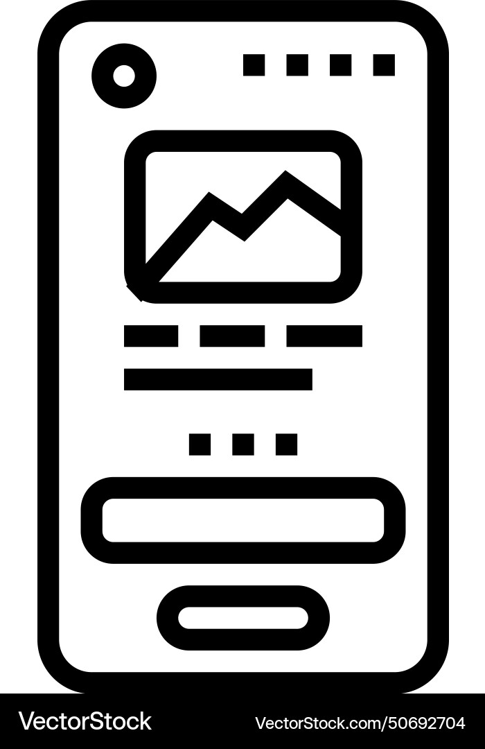 Mockup ux ui design line icon Vector Image