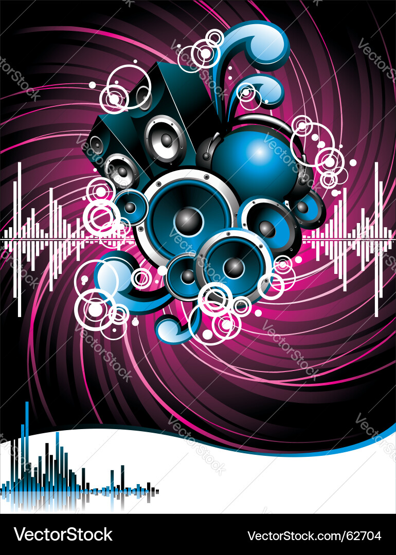 Musical Party Vibes Vector Image