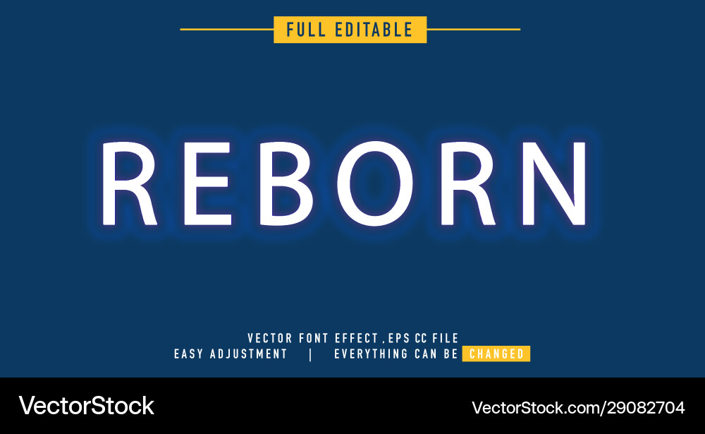 Neon text effect that can be edited easily Neon text effect that can be edited easily vector image
