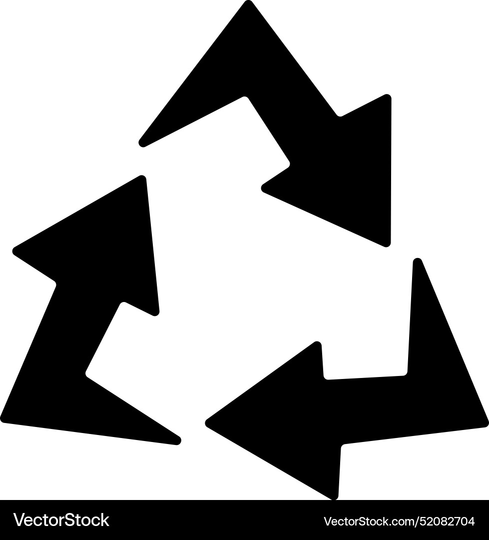 Recycle icon eco-friendly practices suitable Vector Image
