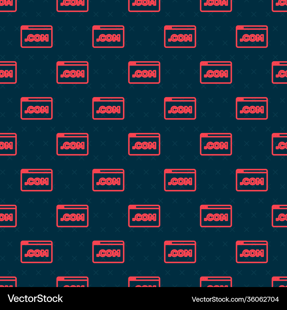 Red line ui or ux design icon isolated seamless Red line ui or ux design icon isolated seamless vector image