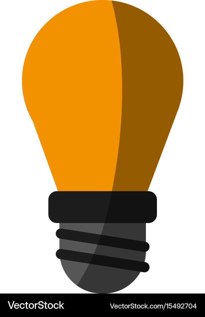 Regular lightbulb icon image vector image