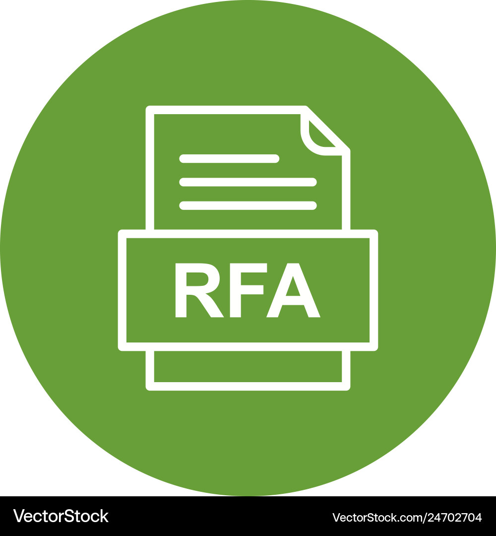 RFA File Icon Vector Image