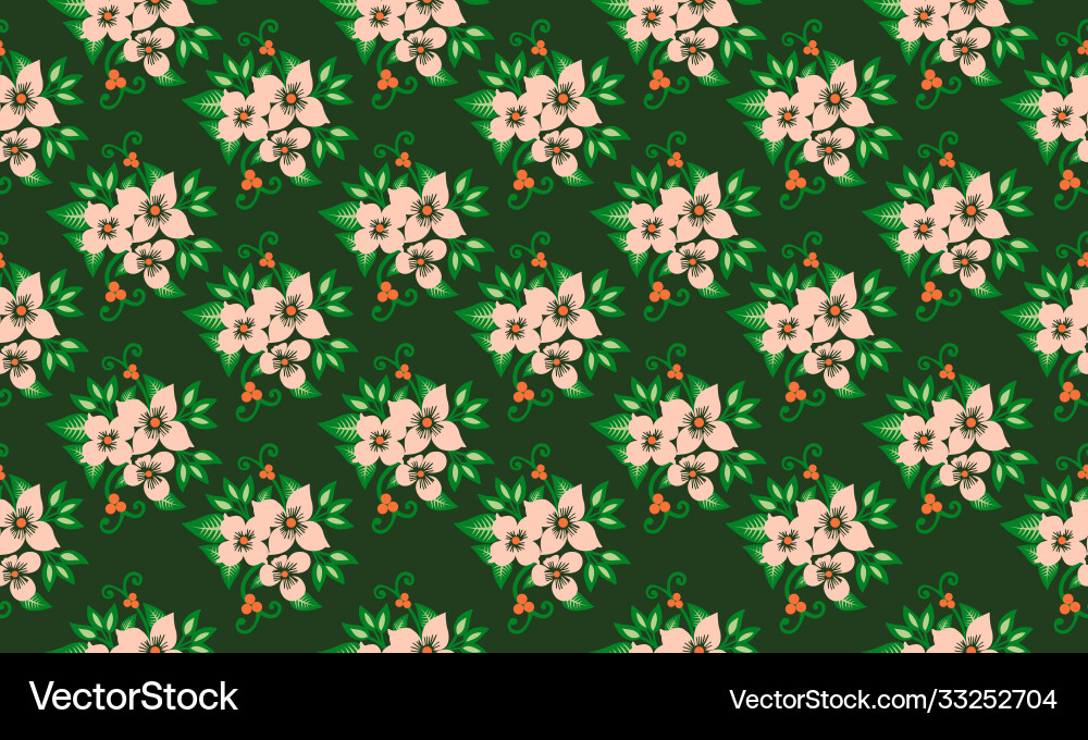 Simple spring flower pattern background Simple spring flower pattern background Vector Image