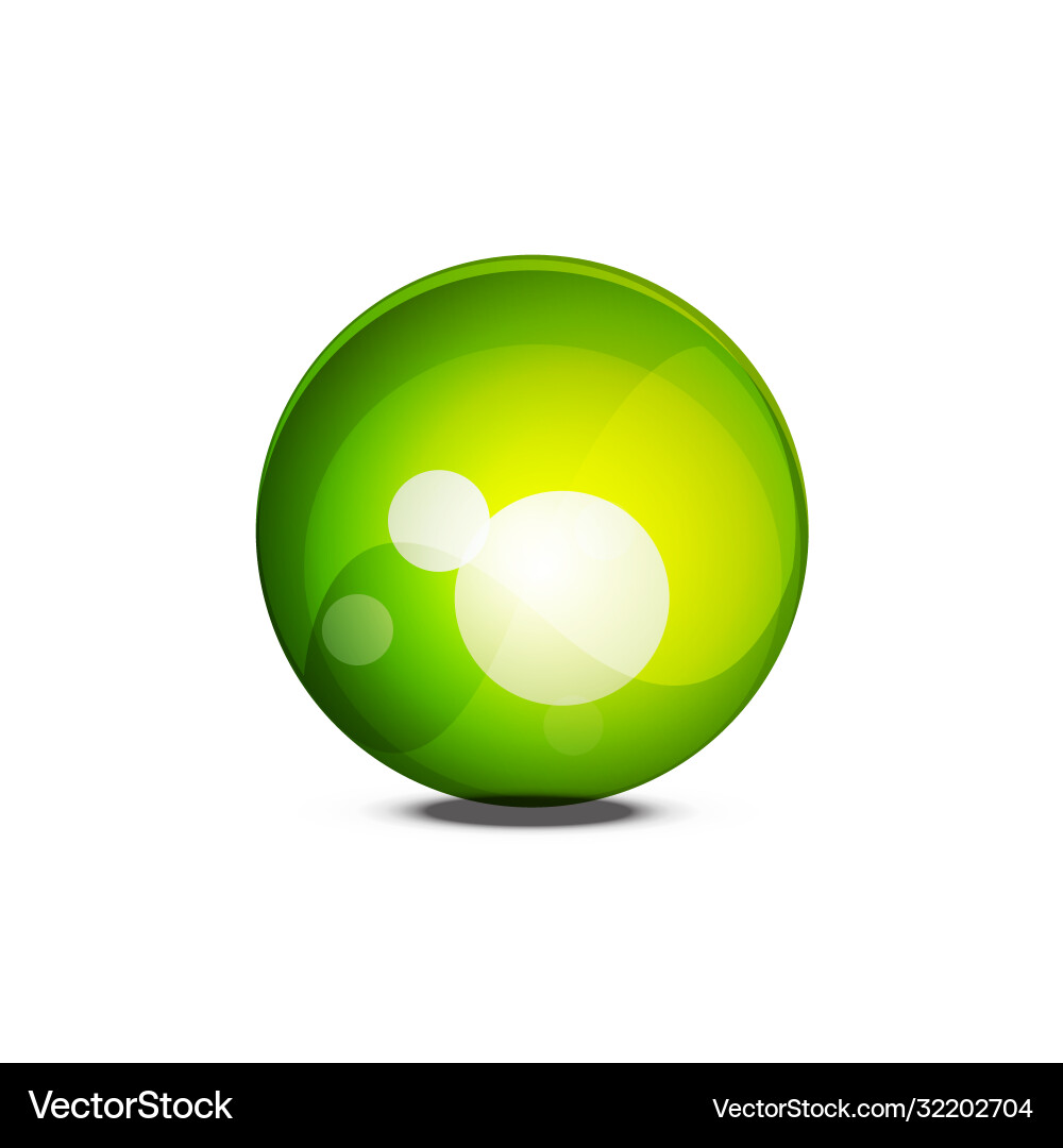 Sphere web glossy button internet design Vector Image
