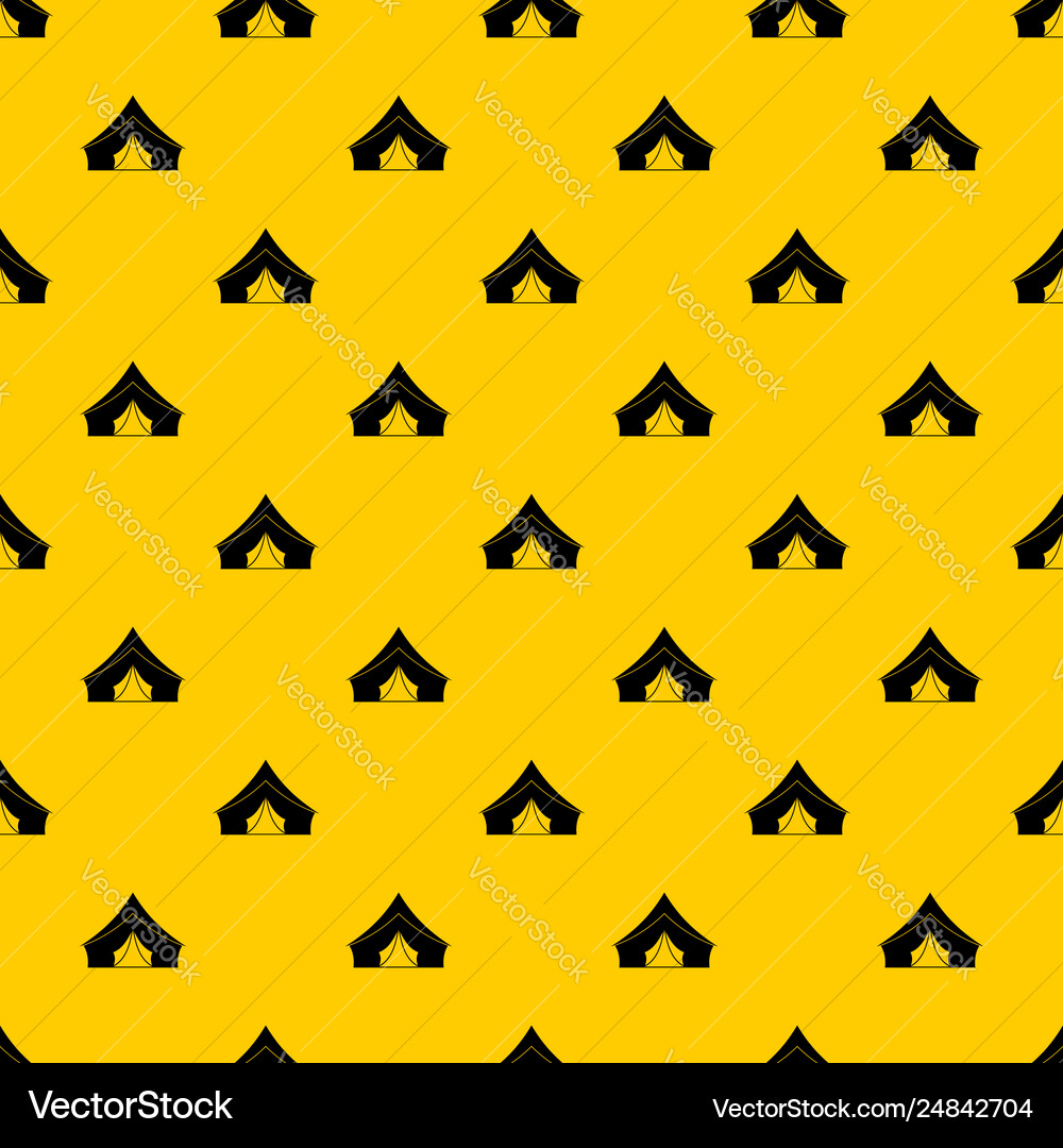 Tent with a triangular roof pattern Vector Image