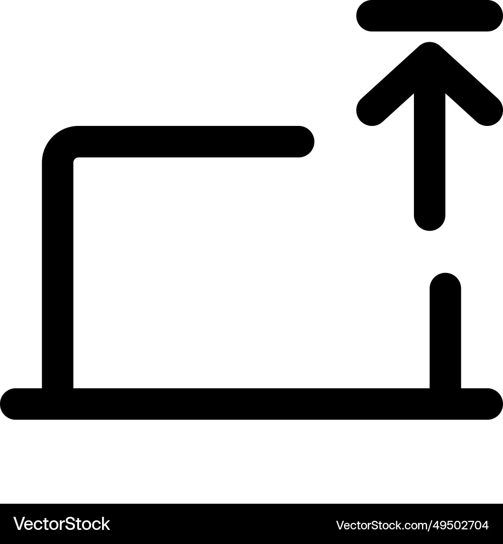 Transferring data to server using a laptop vector image