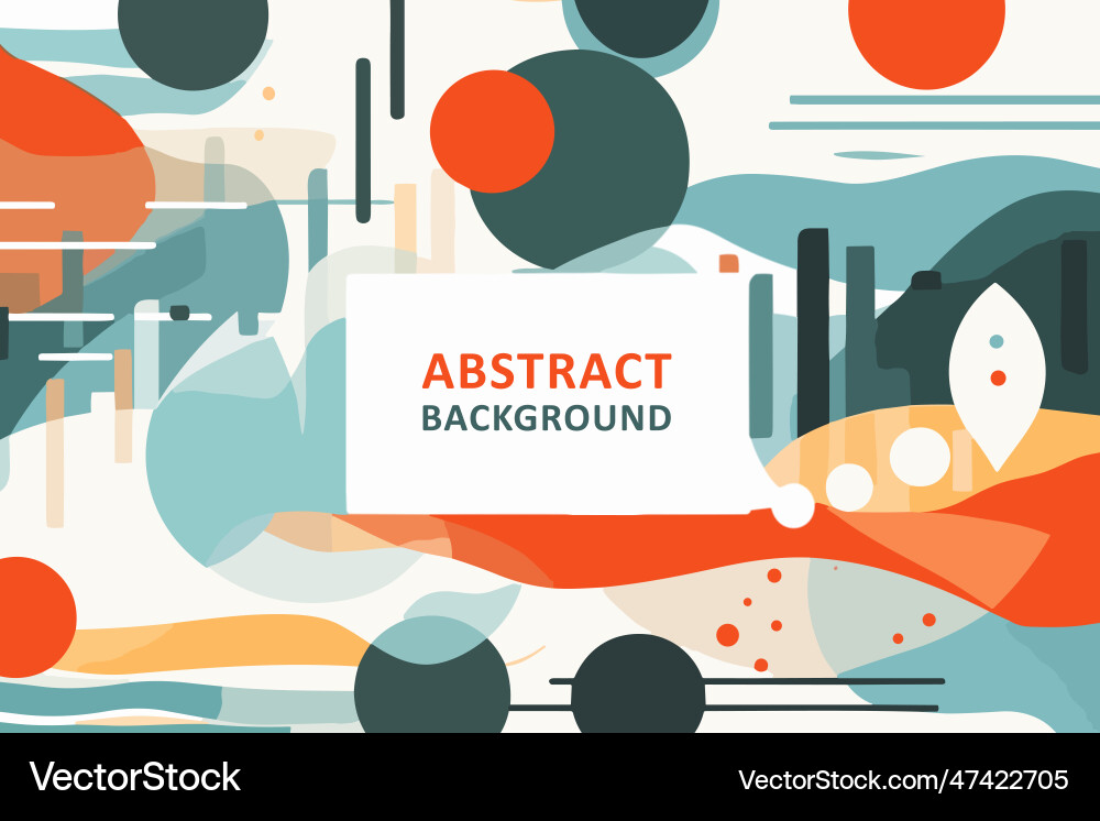 Abstract background with wavy lines and spots Abstract background with wavy lines and spots Vector Image