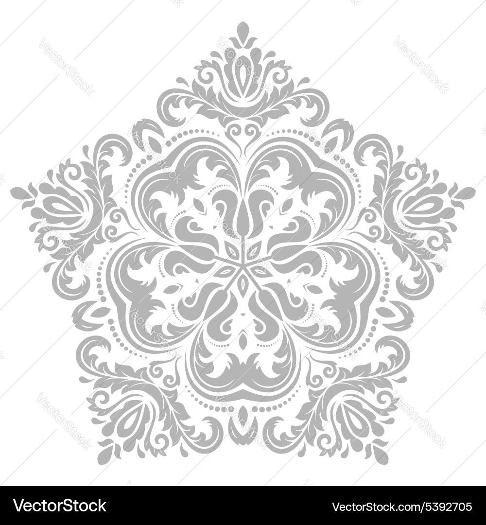 Damask orient pattern vector image