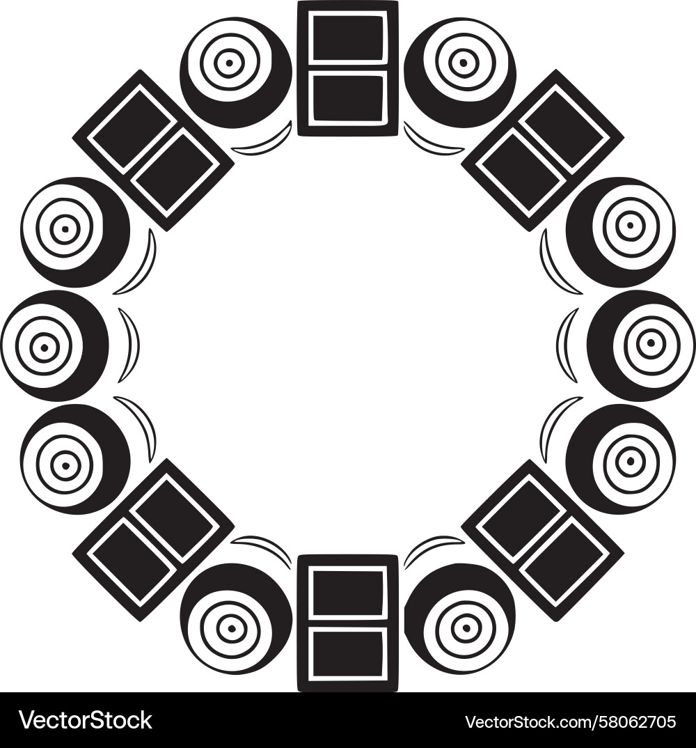 Intricate Circular Pattern Vector Image