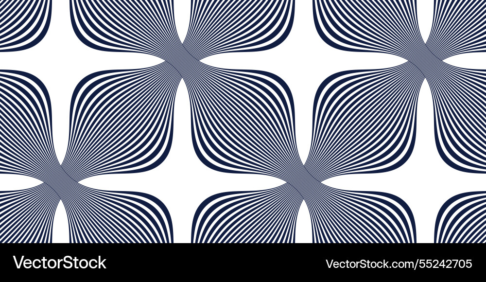 Linear geometric flowers seamless pattern tiling Linear geometric flowers seamless pattern tiling vector image