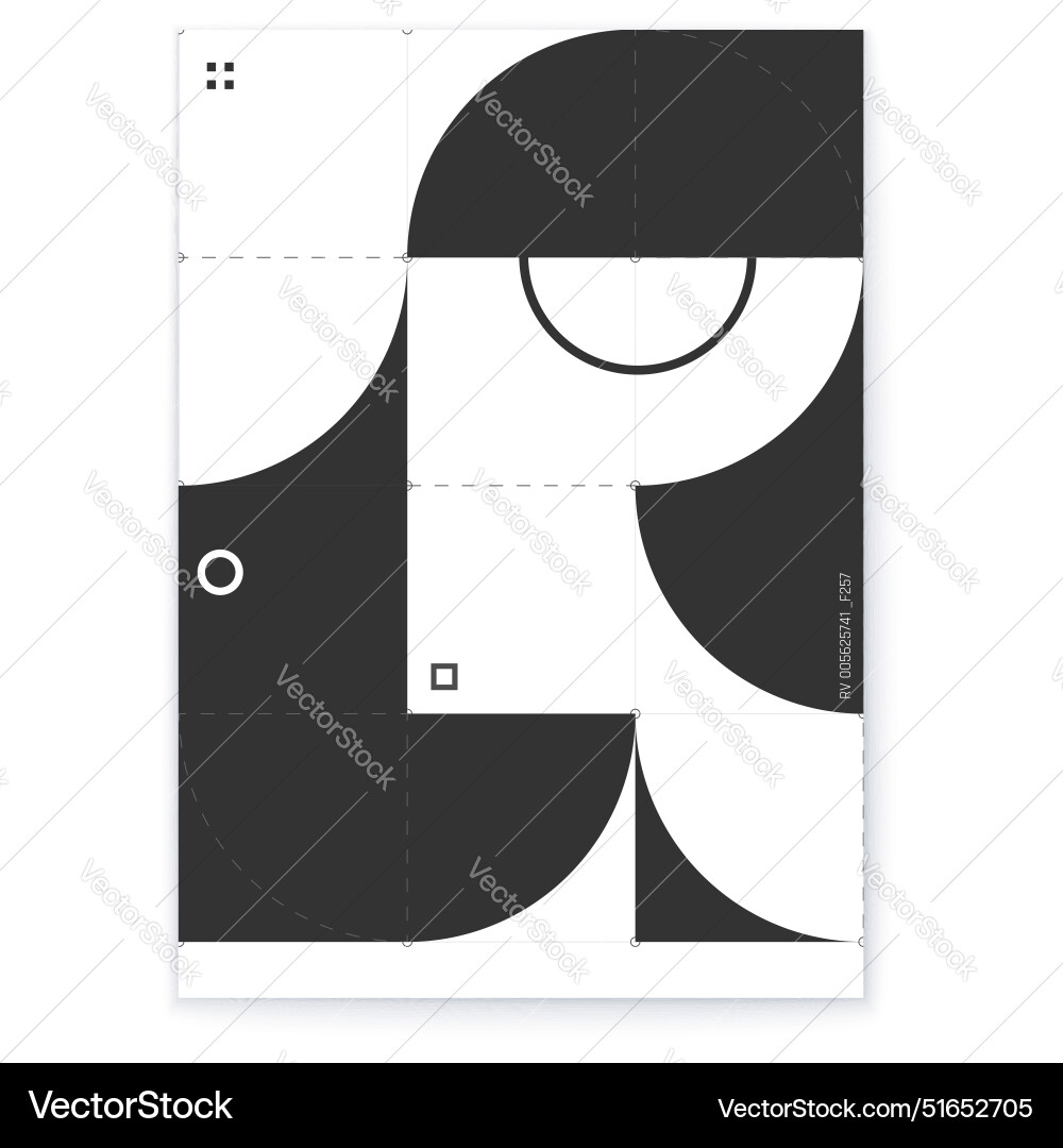 Monochrome data visualization matrix Monochrome data visualization matrix vector image