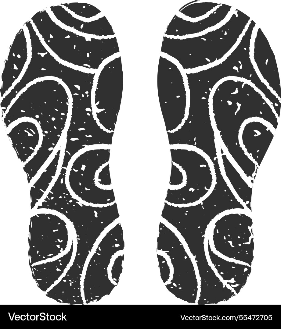 Shoe prints with curved lines create intricate Shoe prints with curved lines create intricate vector image