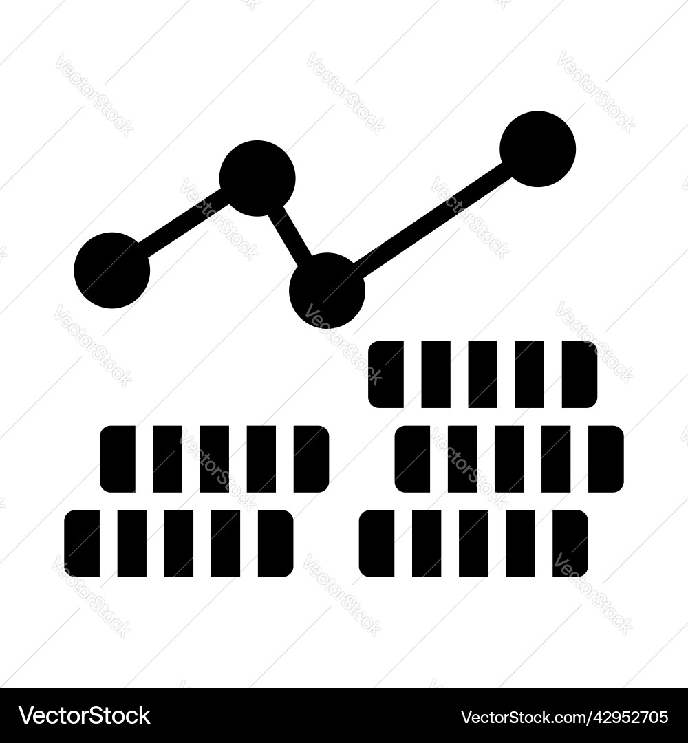 Stack exchanging finance related line icon Vector Image