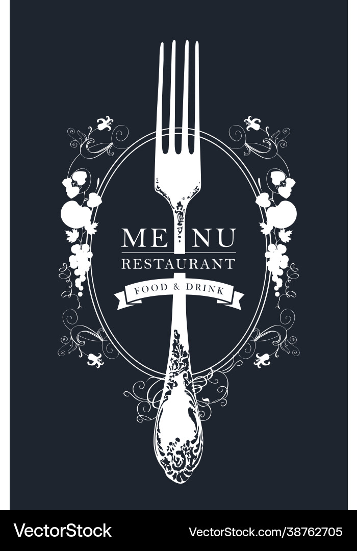 Template restaurant menu decorated Template restaurant menu decorated vector image