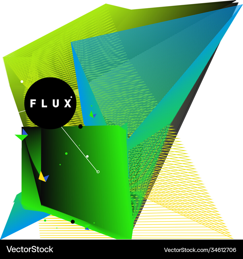 3d colorful wave background dynamic flux effect 3d colorful wave background dynamic flux effect Vector Image
