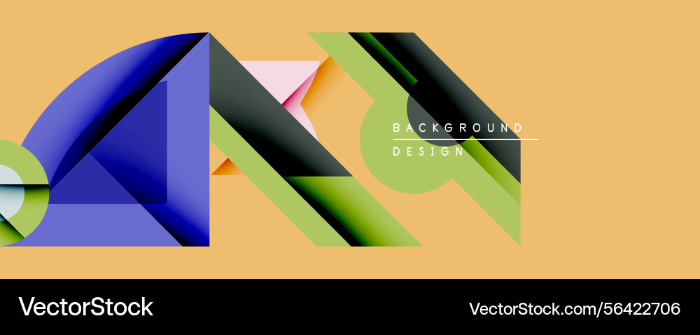 Abstract geometric composition overlapping shapes Abstract geometric composition overlapping shapes vector image