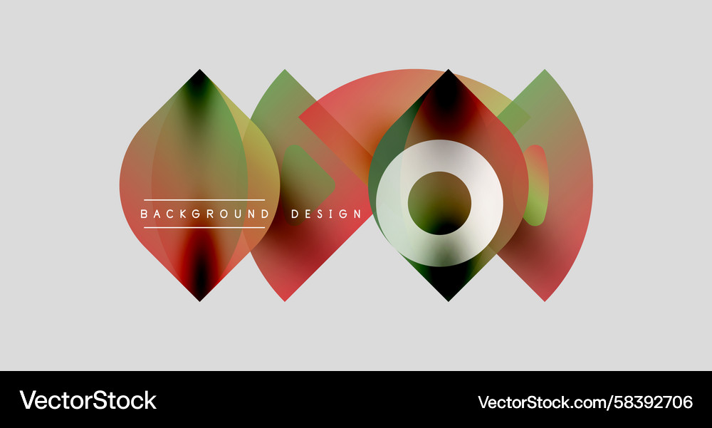 Abstract shapes overlap creating vibrant color Abstract shapes overlap creating vibrant color Vector Image