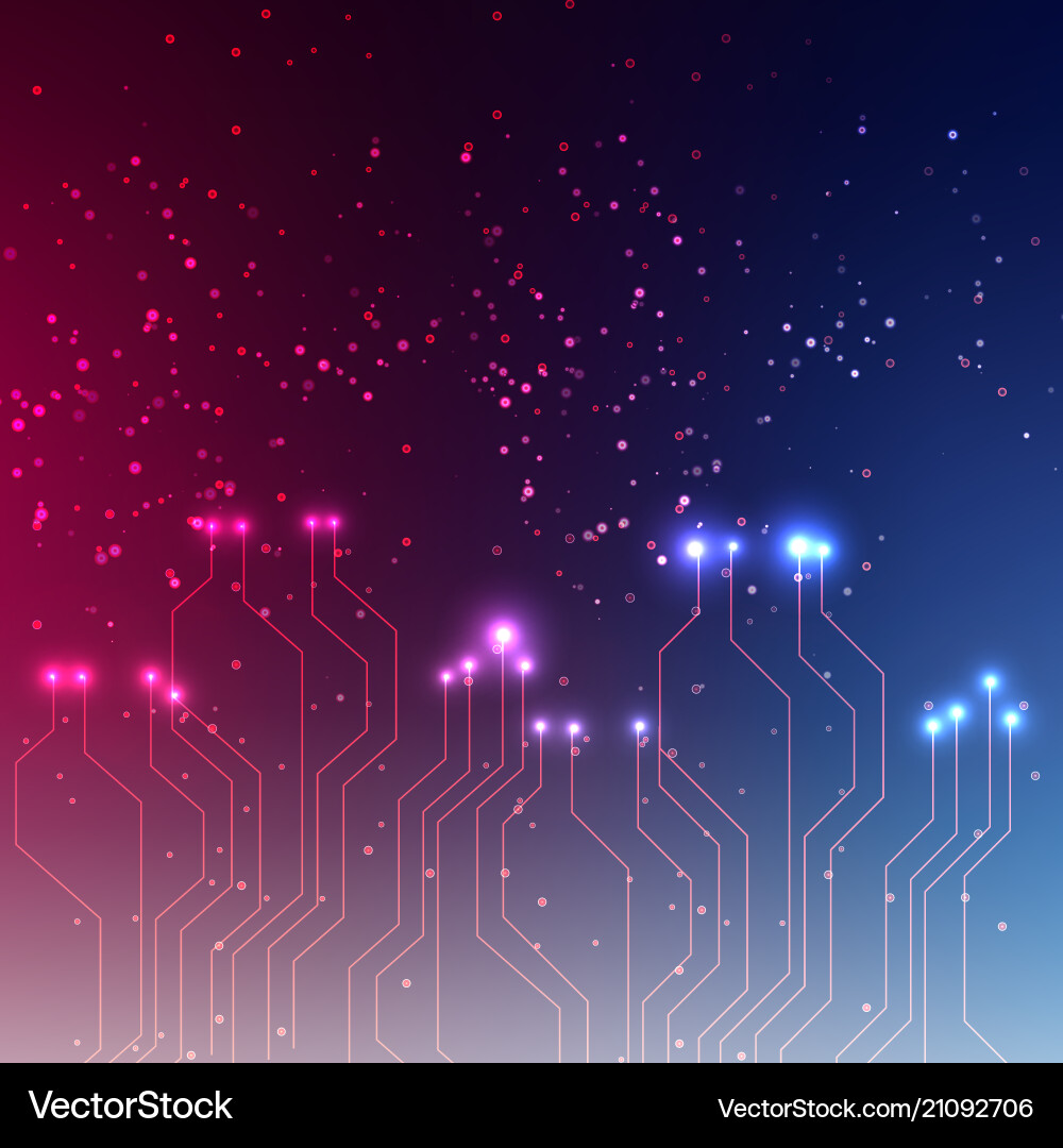 Abstract space background connection structure Vector Image