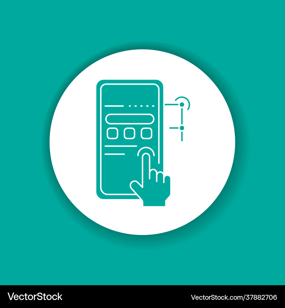 App development color line icon pictograph for web App development color line icon pictograph for web vector image