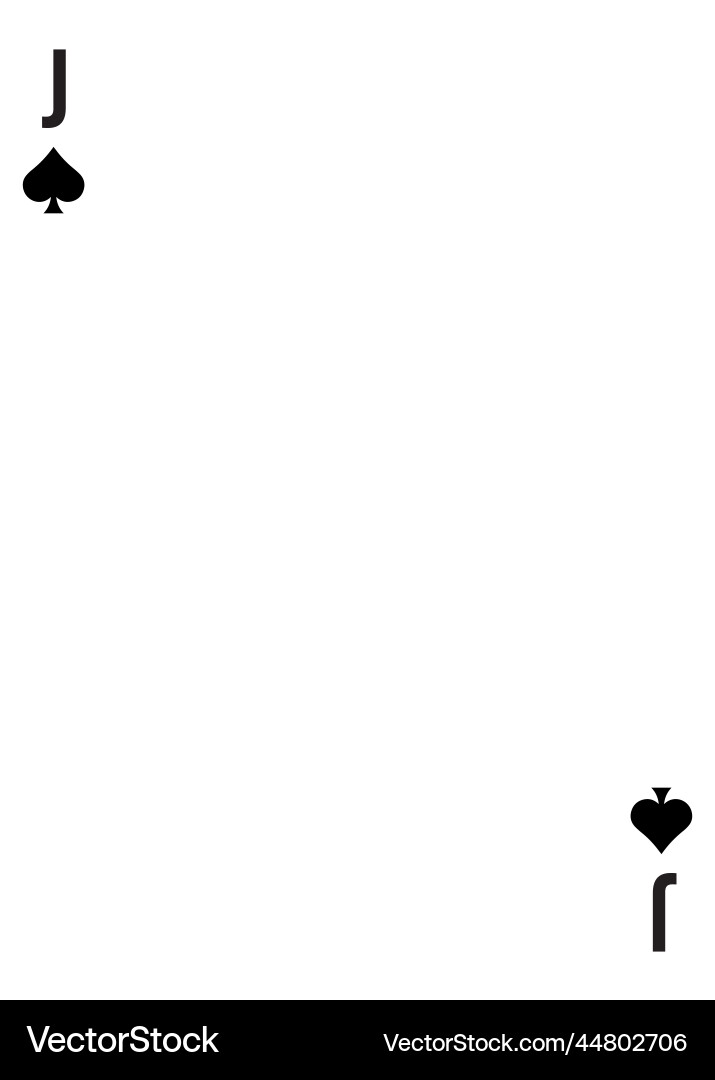 Custom of playing card template for any design Vector Image