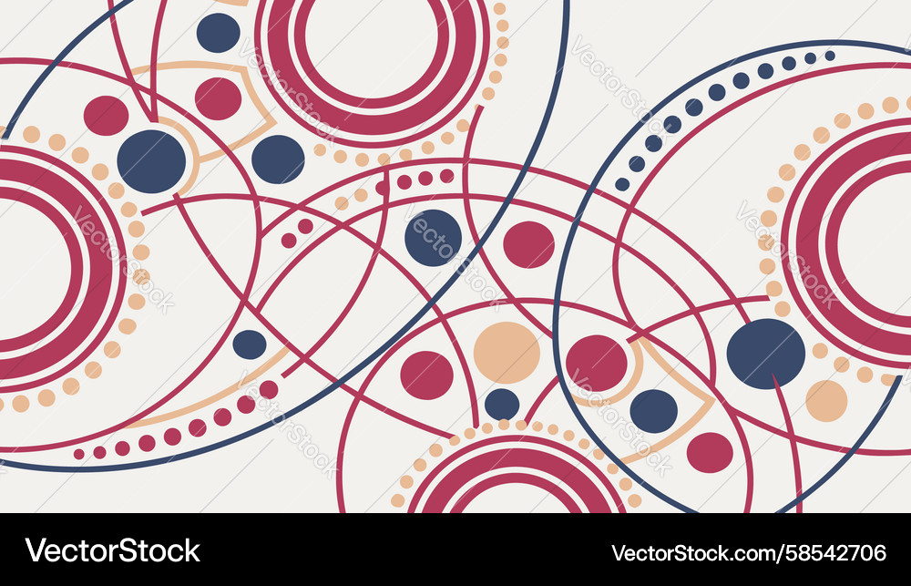 Dynamic Circular Network Vector Image