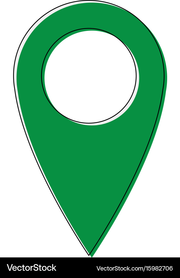 Orts-Navigation Gps-Symbol vektorbild