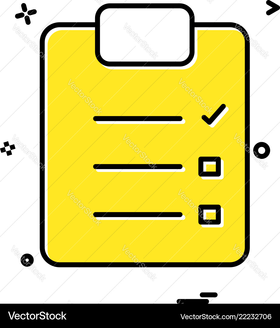 Paper list icon design Vector Image